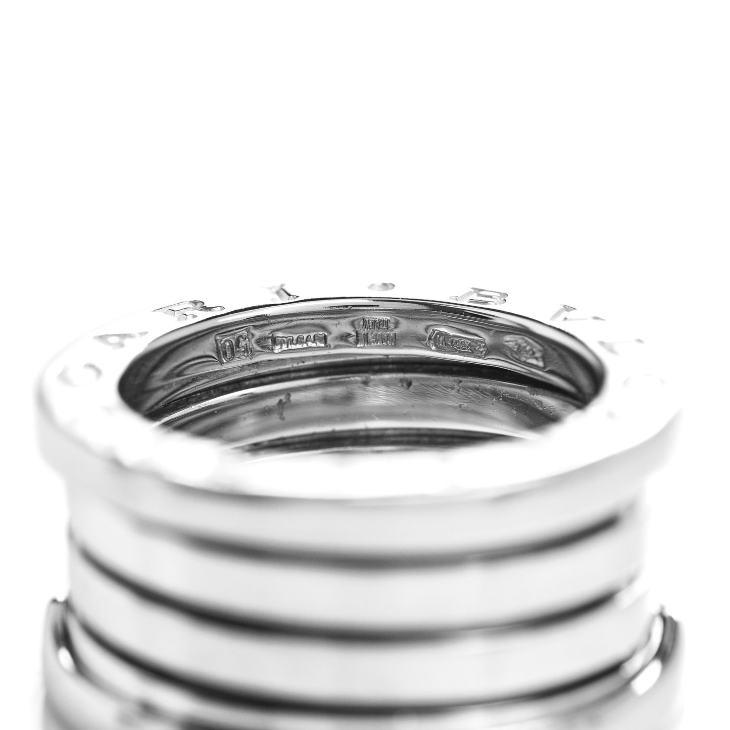 18K White Gold B.Zero1 Four-Band Ring 50 5.25