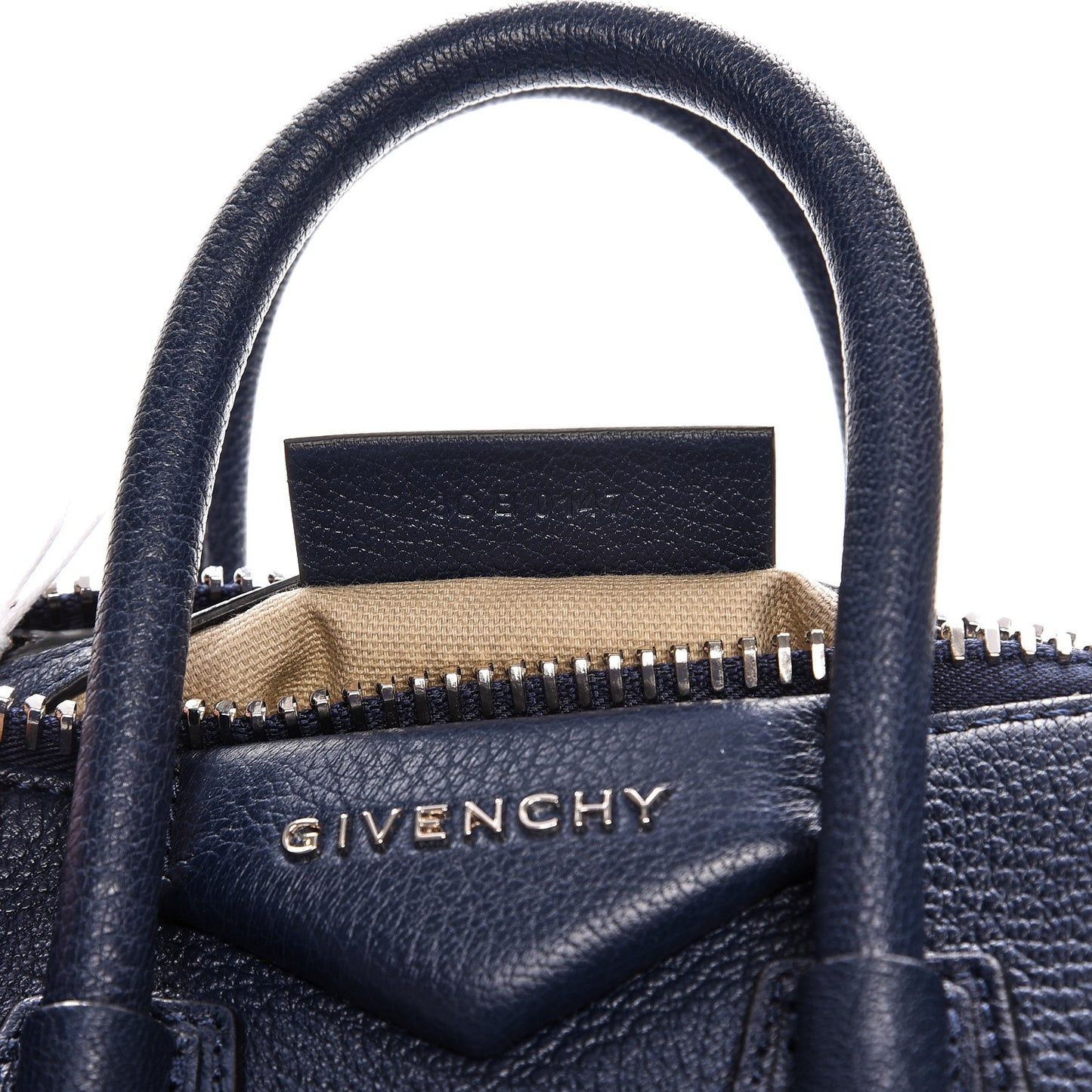 Sugar Goatskin Mini Antigona Night Blue