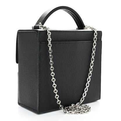 Hermes Chevre Mysore Cinhetic Boxy Top Handle Bag Black Bleu Electrique 3 of 11