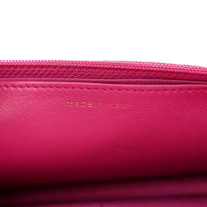 Chanel Wool Tweed Lambskin Quilted Chanel 19 Wallet On Chain WOC and Coin Purse  Fuchsia 8 of 13