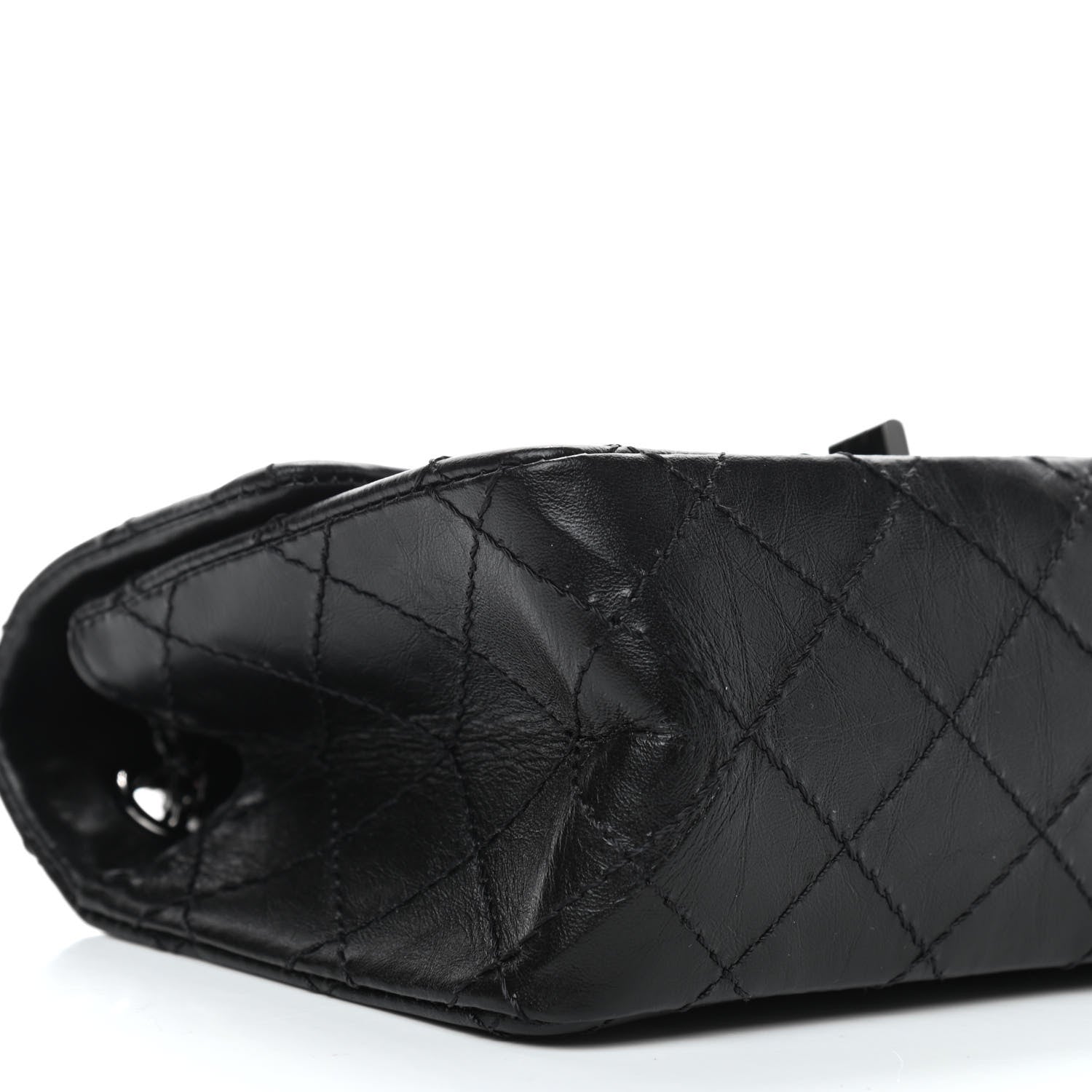 Chanel Aged Calfskin Quilted 2.55 Reissue Mini Flap So Black 8 of 9
