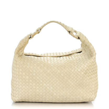 Bottega Veneta Nappa Intrecciato Sloane Hobo Cream 1 of 9