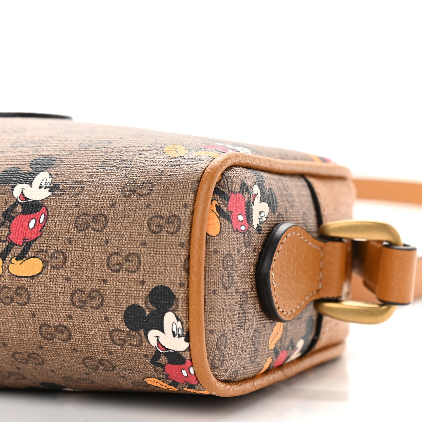 X DISNEY Mini Vintage GG Supreme Monogram Mickey Mouse Shoulder Bag Beige Vintage Sun Oil