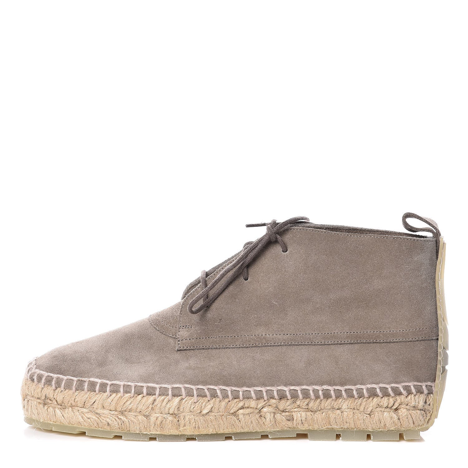 Balenciaga Suede Espadrille Ankle Boots 36 Gris Galet 1 of 9