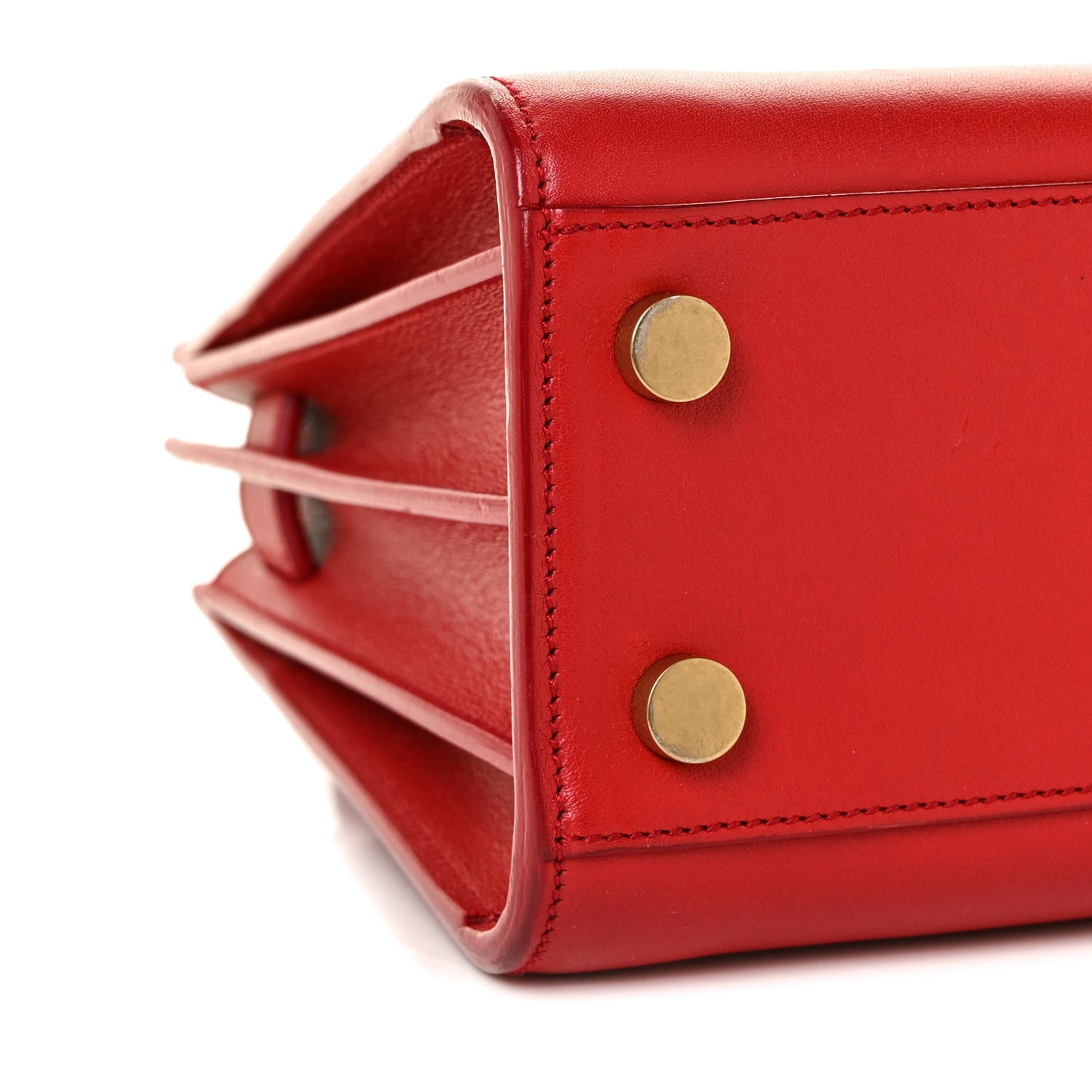 Calfskin Nano Sac De Jour Lipstick Red