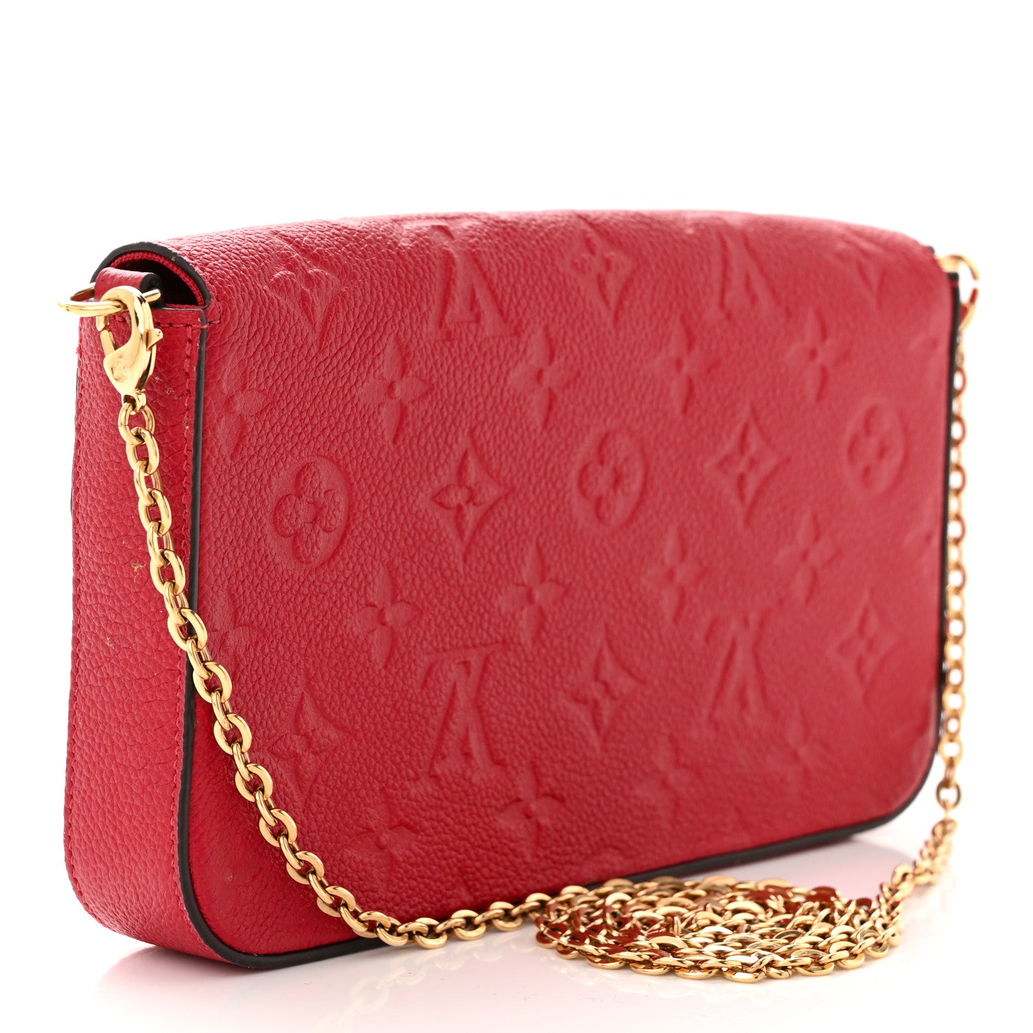 Louis Vuitton Empreinte Pochette Felicie Chain Wallet Cherry 4 of 13