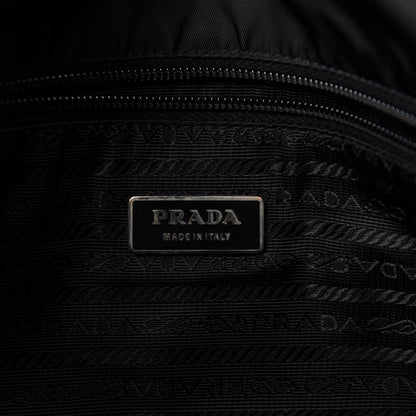 Prada Tessuto Nylon Saffiano Messenger Bag Black 8 of 9