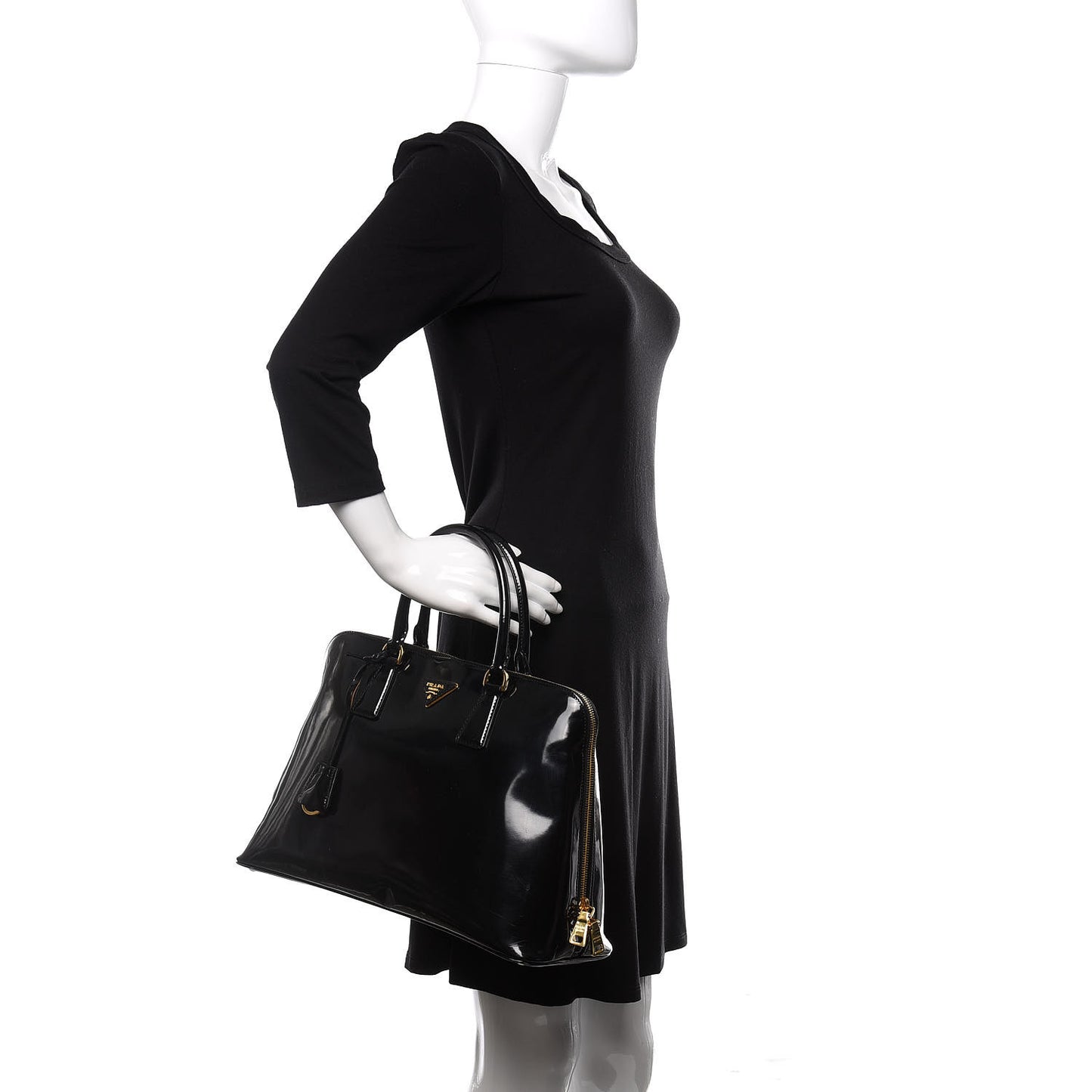Spazzolato Large Promenade Tote Black
