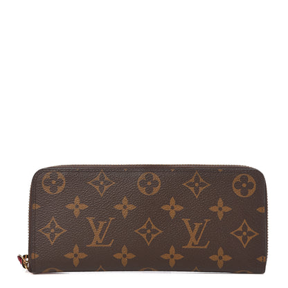 Louis Vuitton Monogram Clemence Wallet Fuchsia 1 of 6