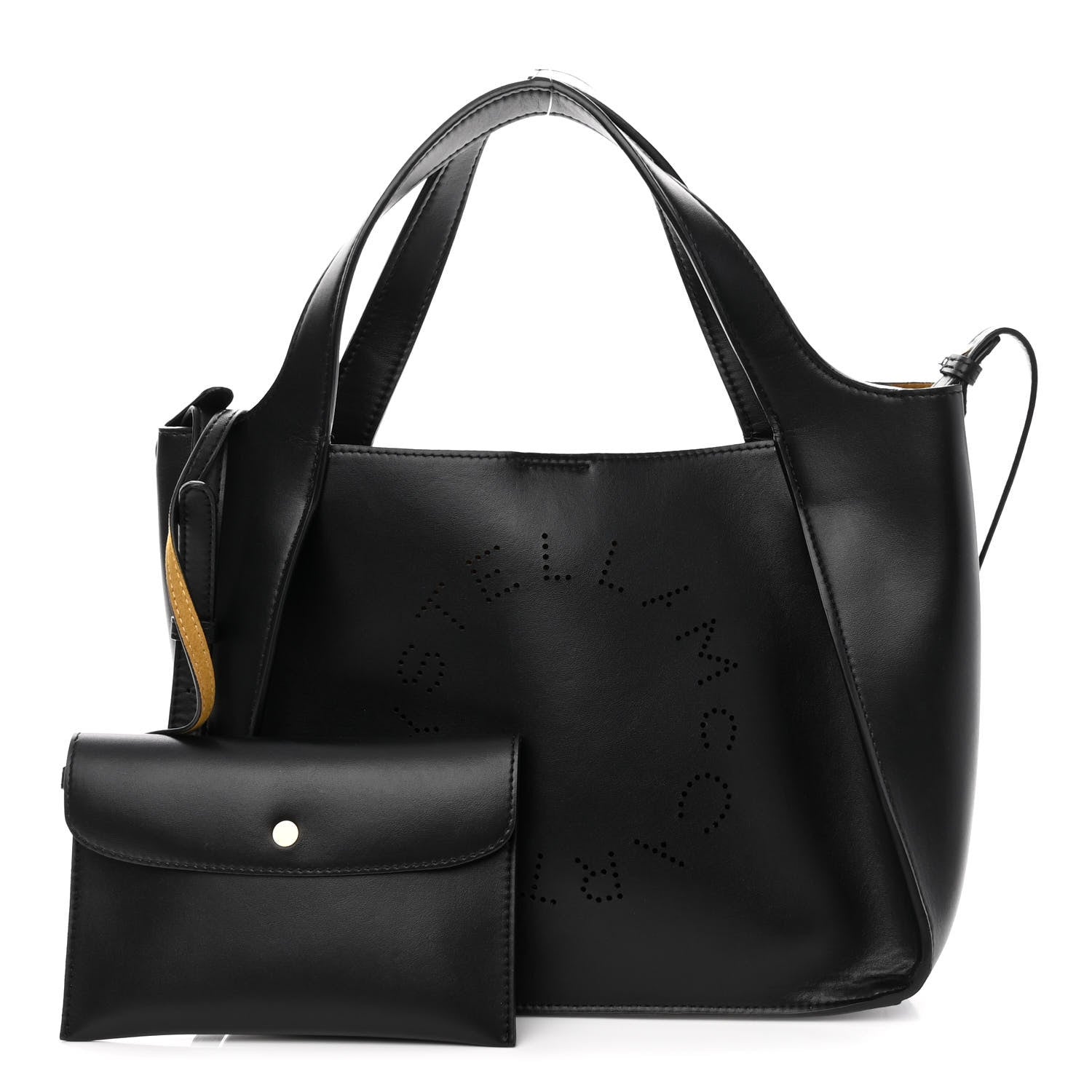 Stella McCartney Eco Alter Nappa East West Perforated Tote Black 1 of 10