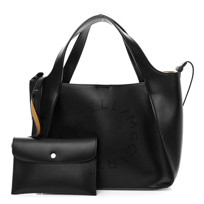 Stella McCartney Eco Alter Nappa East West Perforated Tote Black 1 of 10