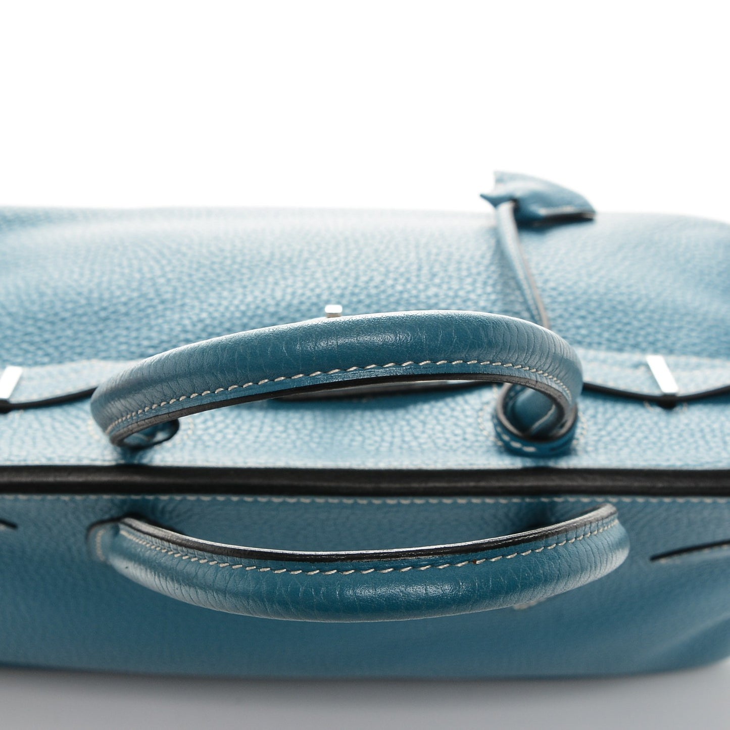Taurillon Clemence Birkin 30 Blue Jean