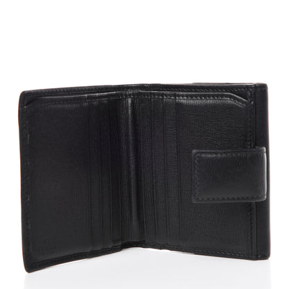 Gucci Calfskin Interlocking G French Wallet Black 5 of 7