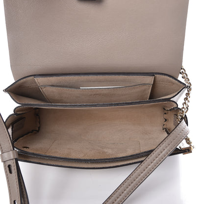 Chloe Suede Calfskin Small Faye Shoulder Bag Motty Grey 5 of 9
