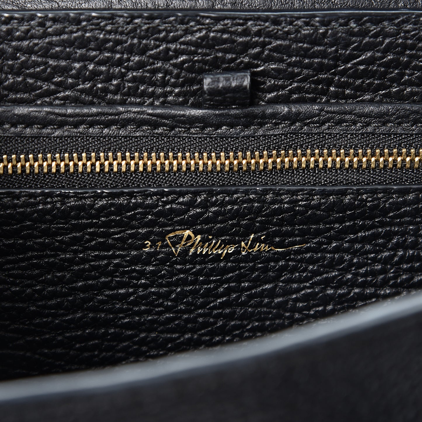 3.1 Textured Calfskin Mini Pashli Satchel Black