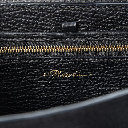 3.1 Phillip Lim 3.1 Textured Calfskin Mini Pashli Satchel Black 5 of 9