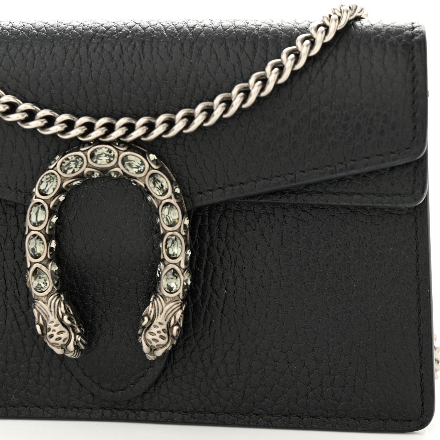 Gucci Calfskin Super Mini Dionysus Shoulder Bag Black 11 of 12