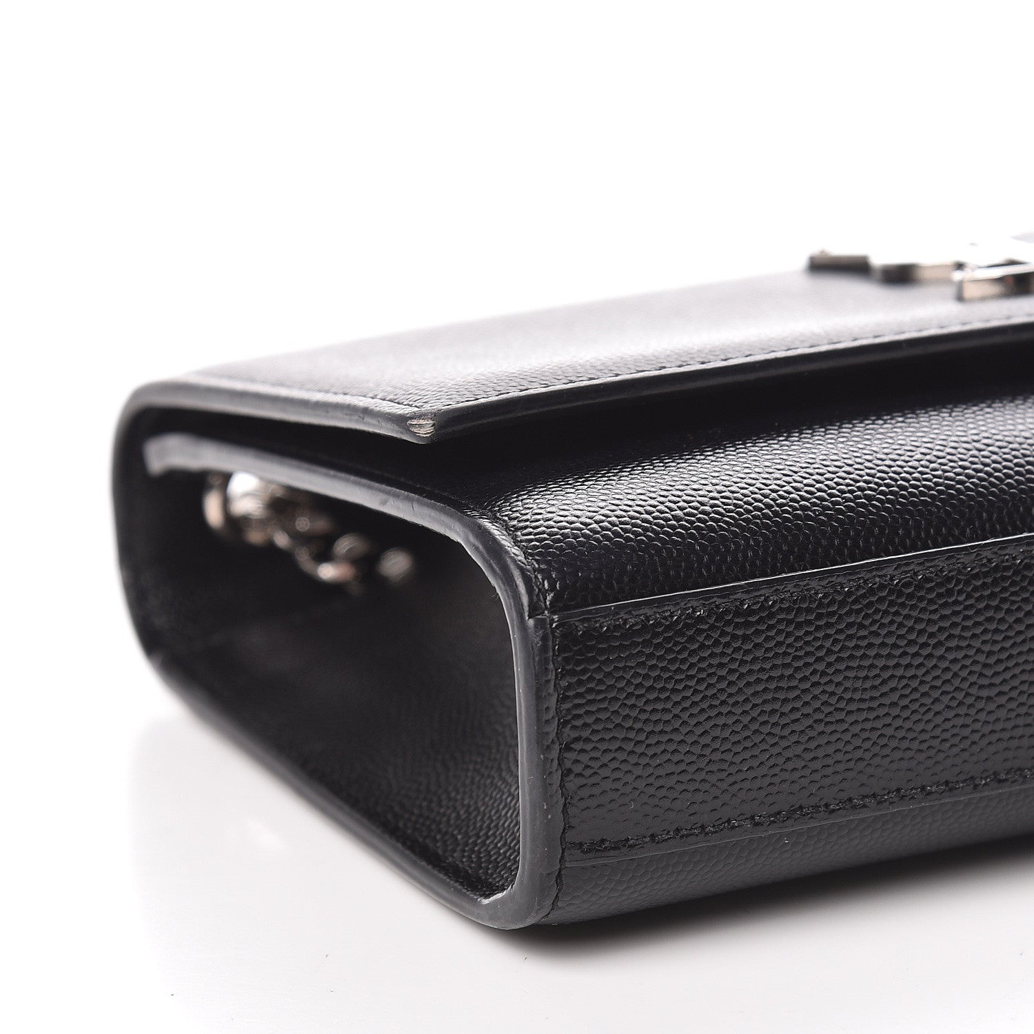 Saint Laurent Grain De Poudre Small Monogram Kate Satchel Black 8 of 10