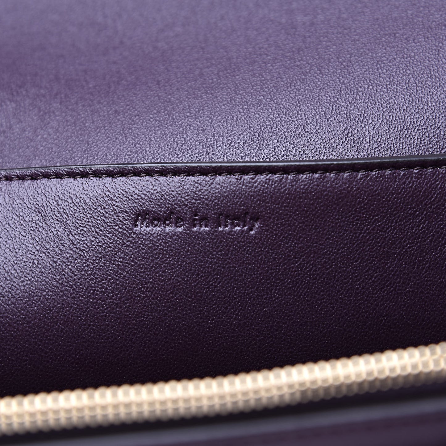 Shiny Smooth Calfskin Medium Frame Shoulder Bag Velvet Desert