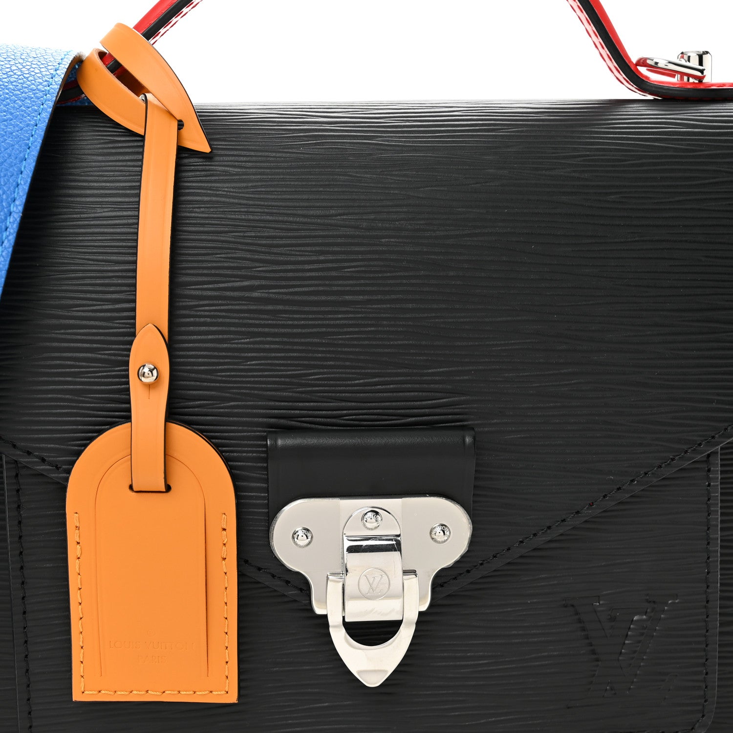 Louis Vuitton Epi Neo Monceau Black Coquelicot Blue Roi Safran 7 of 9