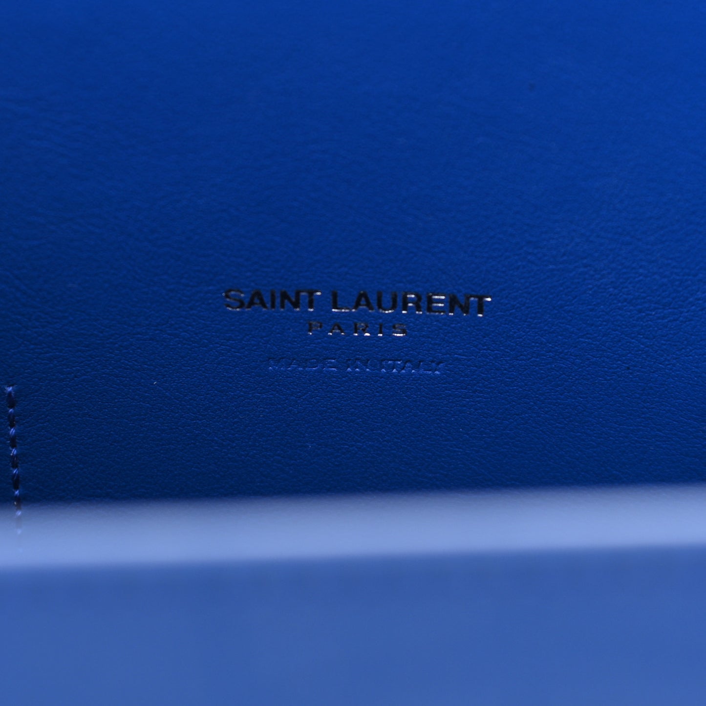 Calfskin Crocodile Embossed Small Sac De Jour Royal Blue