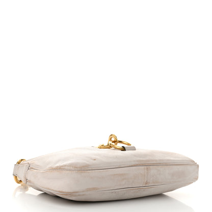 Miu Miu Nappa Old Hook Shoulder Bag Sabbia White 4 of 13