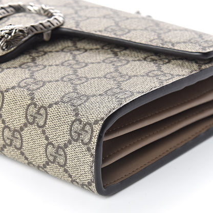 Gucci GG Supreme Monogram Mini Dionysus Chain Wallet Beige Taupe 9 of 11