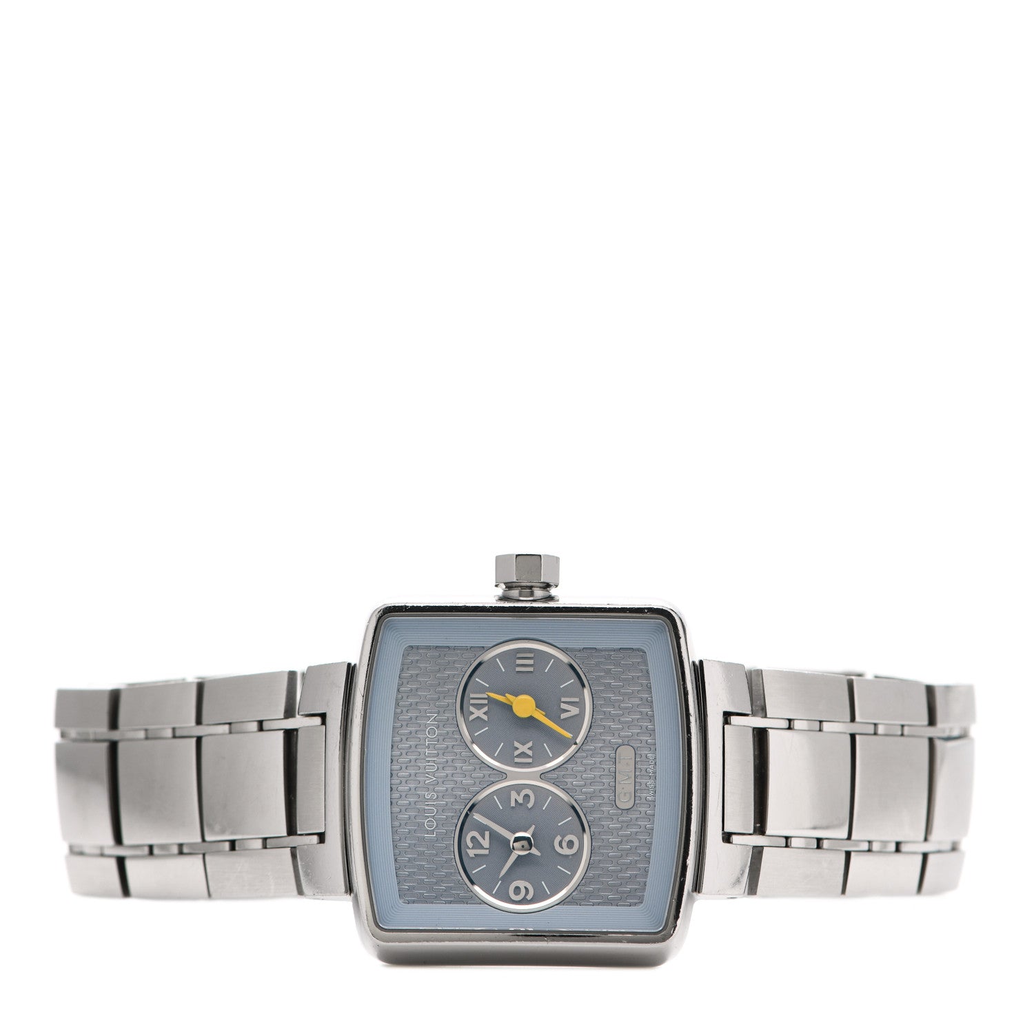 Louis Vuitton Stainless Steel 35mm Speedy Duo Jet GMT Quartz Watch Blue 2 of 5