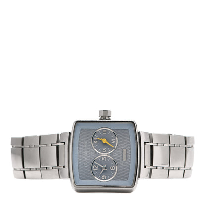 Louis Vuitton Stainless Steel 35mm Speedy Duo Jet GMT Quartz Watch Blue 2 of 5
