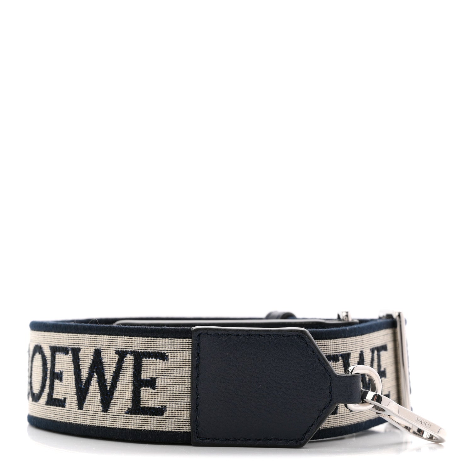 Loewe Calfskin Jacquard Anagram Strap Navy Black 1 of 4