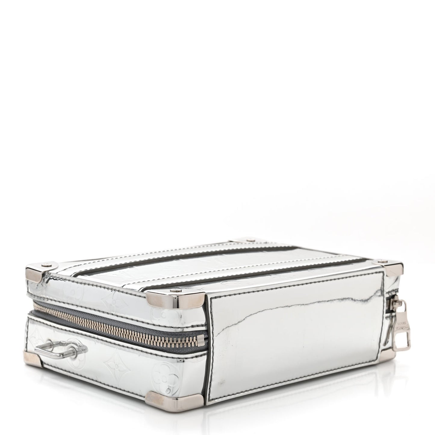 Monogram Mirror Handle Trunk Silver