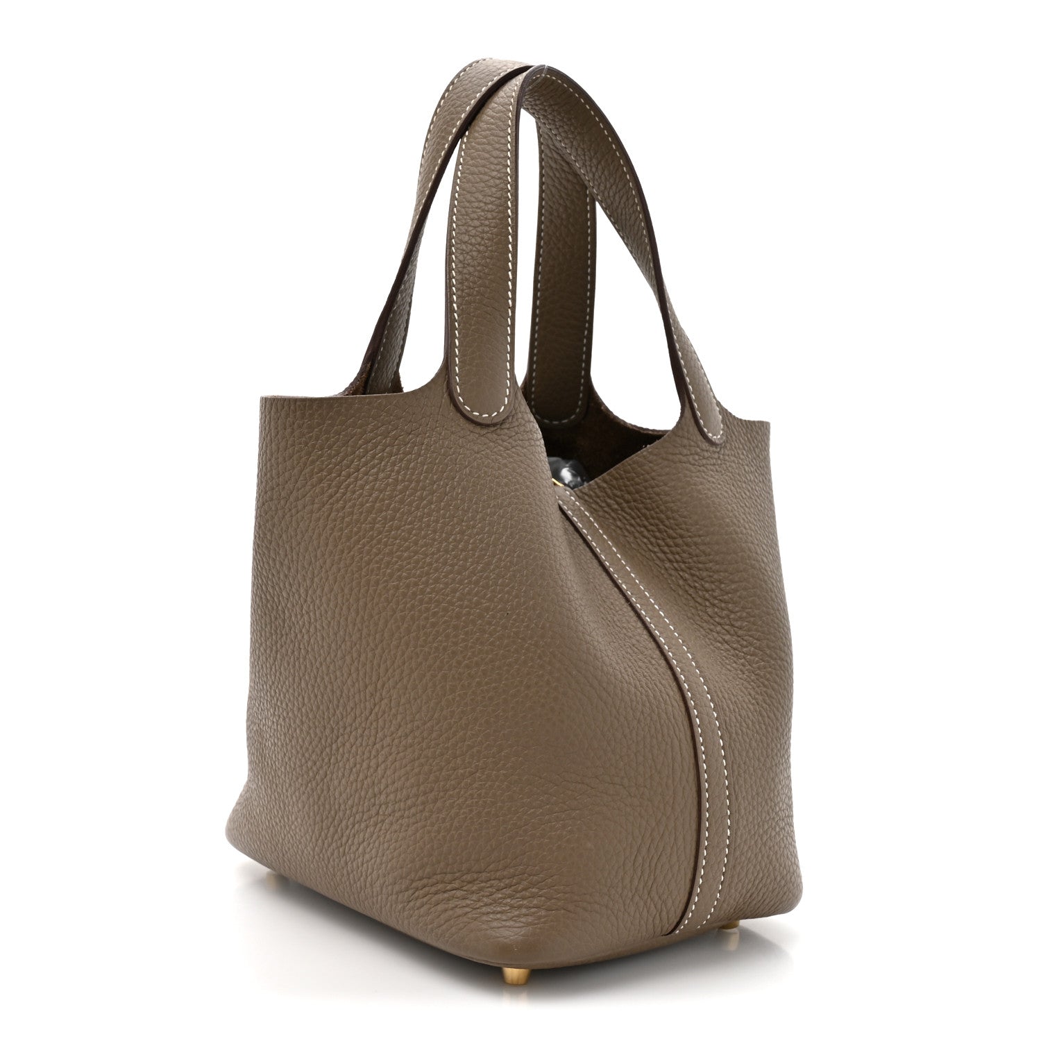 Hermes Taurillon Clemence Picotin Lock 18 PM Etoupe 3 of 10