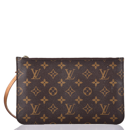 Louis Vuitton Monogram Neverfull MM GM Pochette Fuchsia 1 of 9