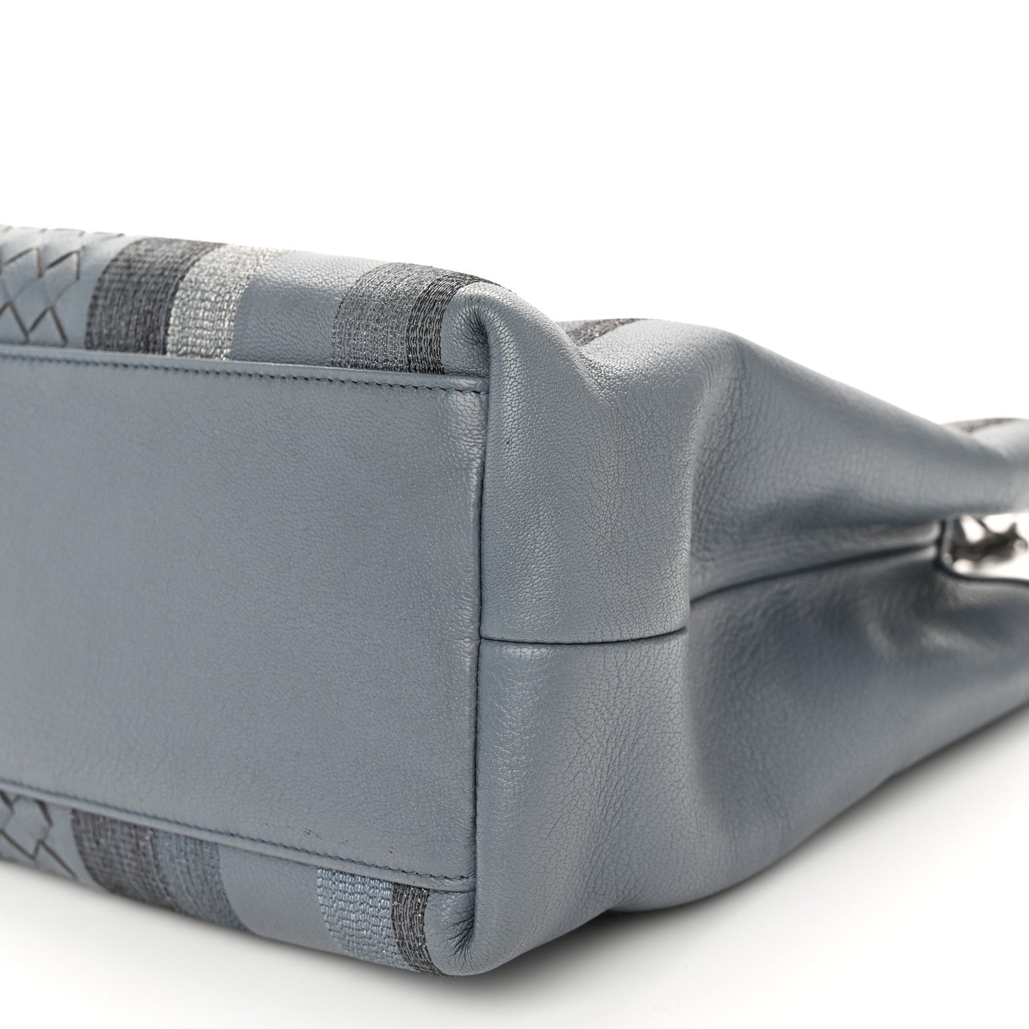 Bottega Veneta Nappa Intrecciato Medium Tote Blue 11 of 11