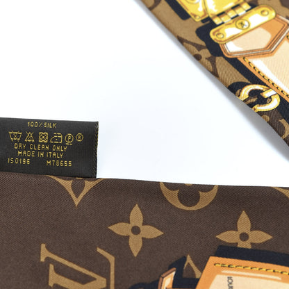 Louis Vuitton Silk Monogram Confidential Bandeau Brown 4 of 5