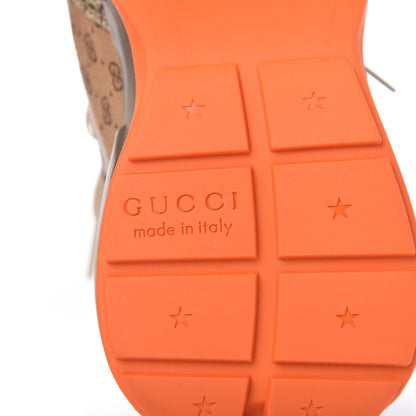 Gucci GG Supreme Monogram Mix Monogram Womens Rhyton Sneakers 36.5 Bordeaux Beige Ebony 8 of 8