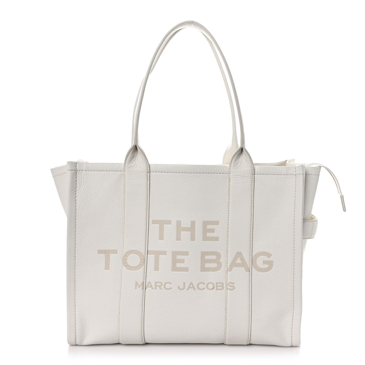 Marc Jacobs Grained Calfskin Large The Tote Bag Cotton 1 of 10