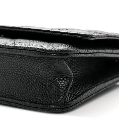 Chanel Caviar Quilted Wallet on Chain WOC Black 11 of 12