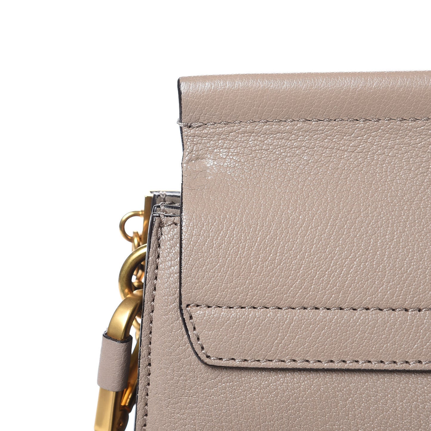 Goatskin Medium Faye Shoulder Bag Tan