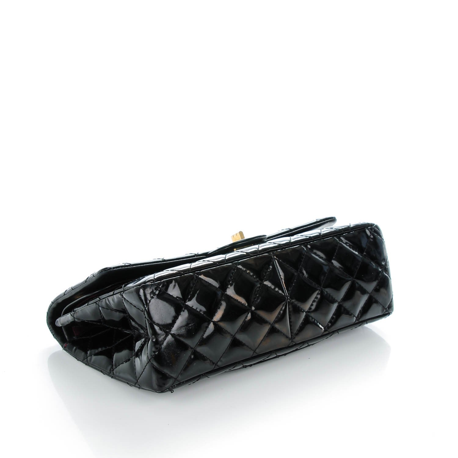 Chanel Patent Quilted 2.55 Reissue 226 Flap Black 4 of 8