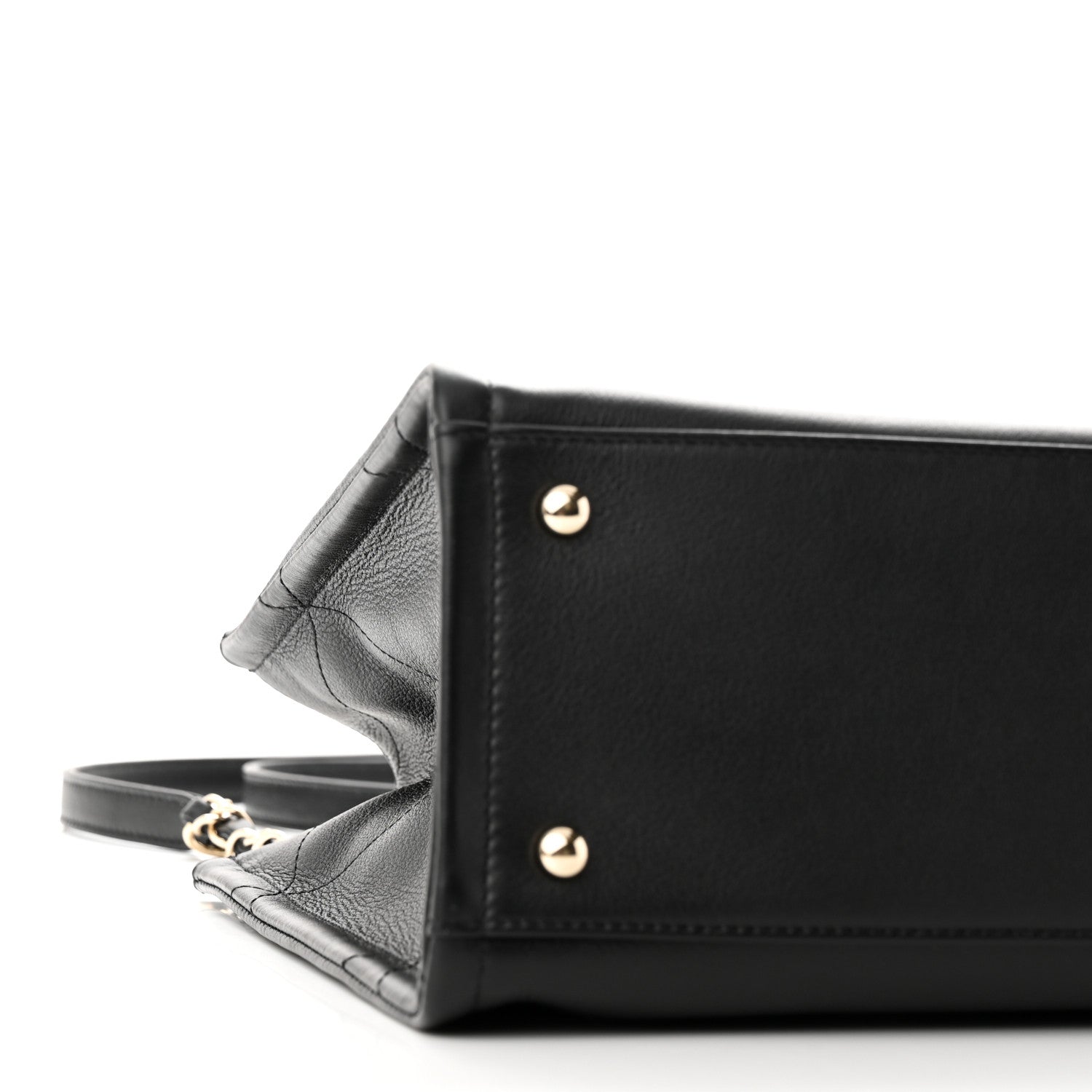 Chanel Calfskin CC Zipped Shopping Tote Black 8 of 11