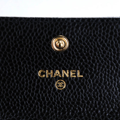 Chanel Caviar Quilted Flap Card Holder Black 5 of 8