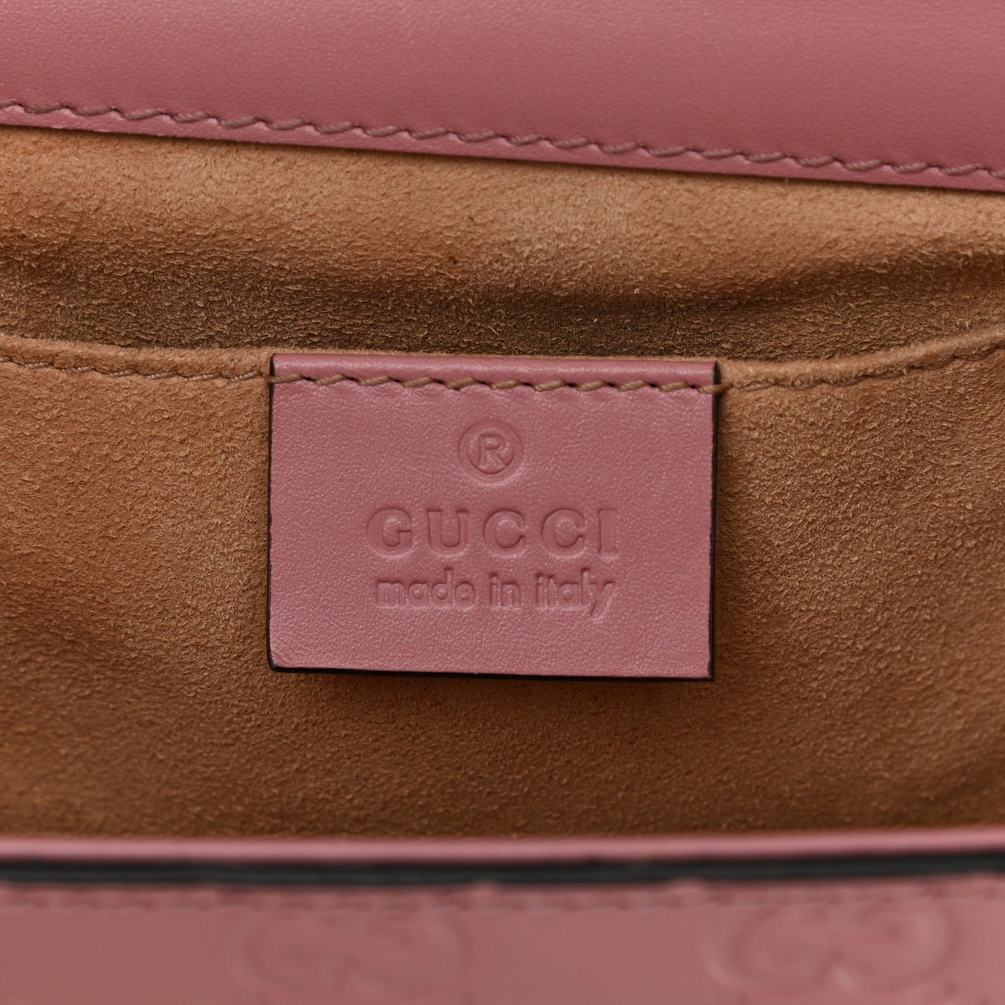Guccissima Small Padlock Shoulder Bag Rose Baby Candy