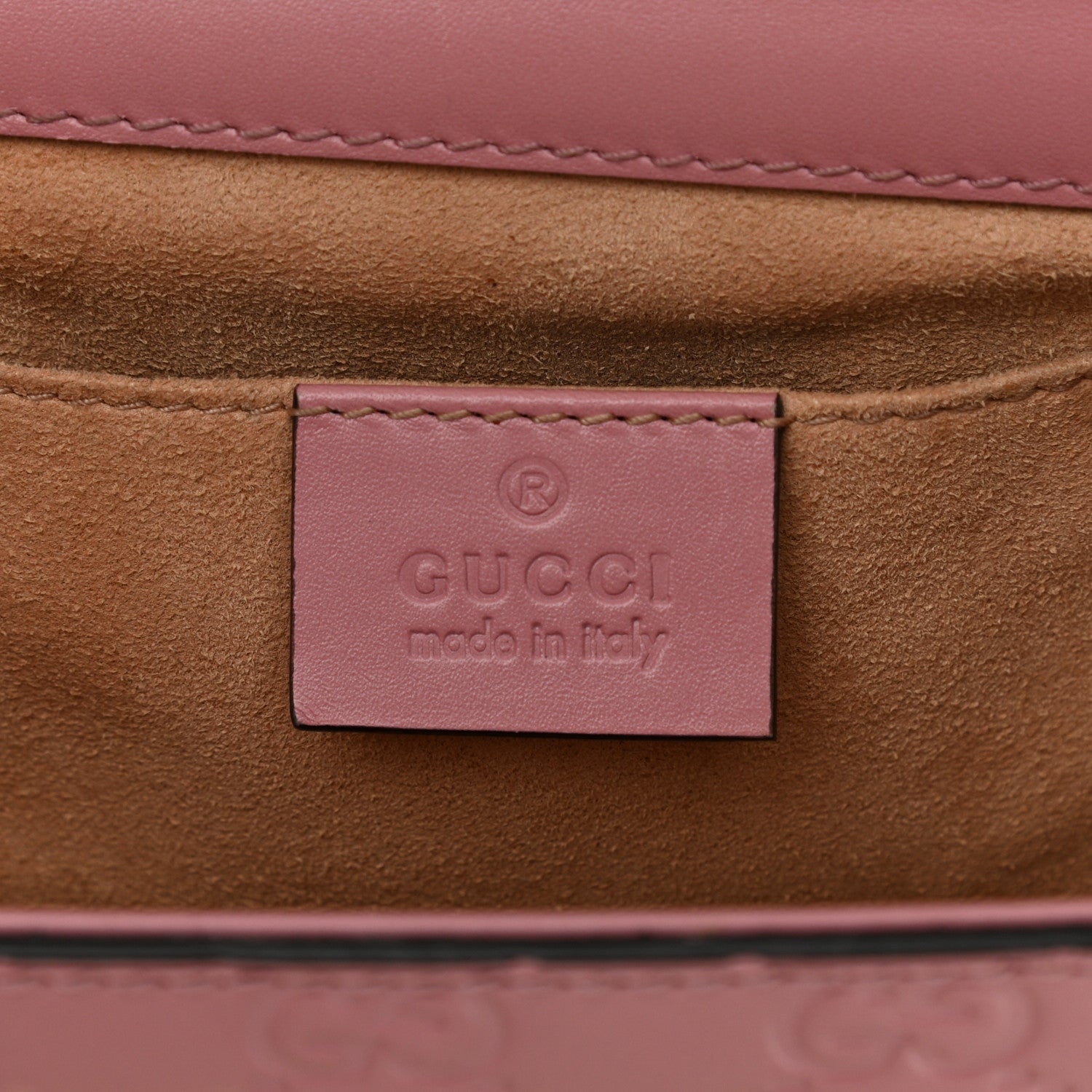 Gucci Guccissima Small Padlock Shoulder Bag Rose Baby Candy 5 of 10