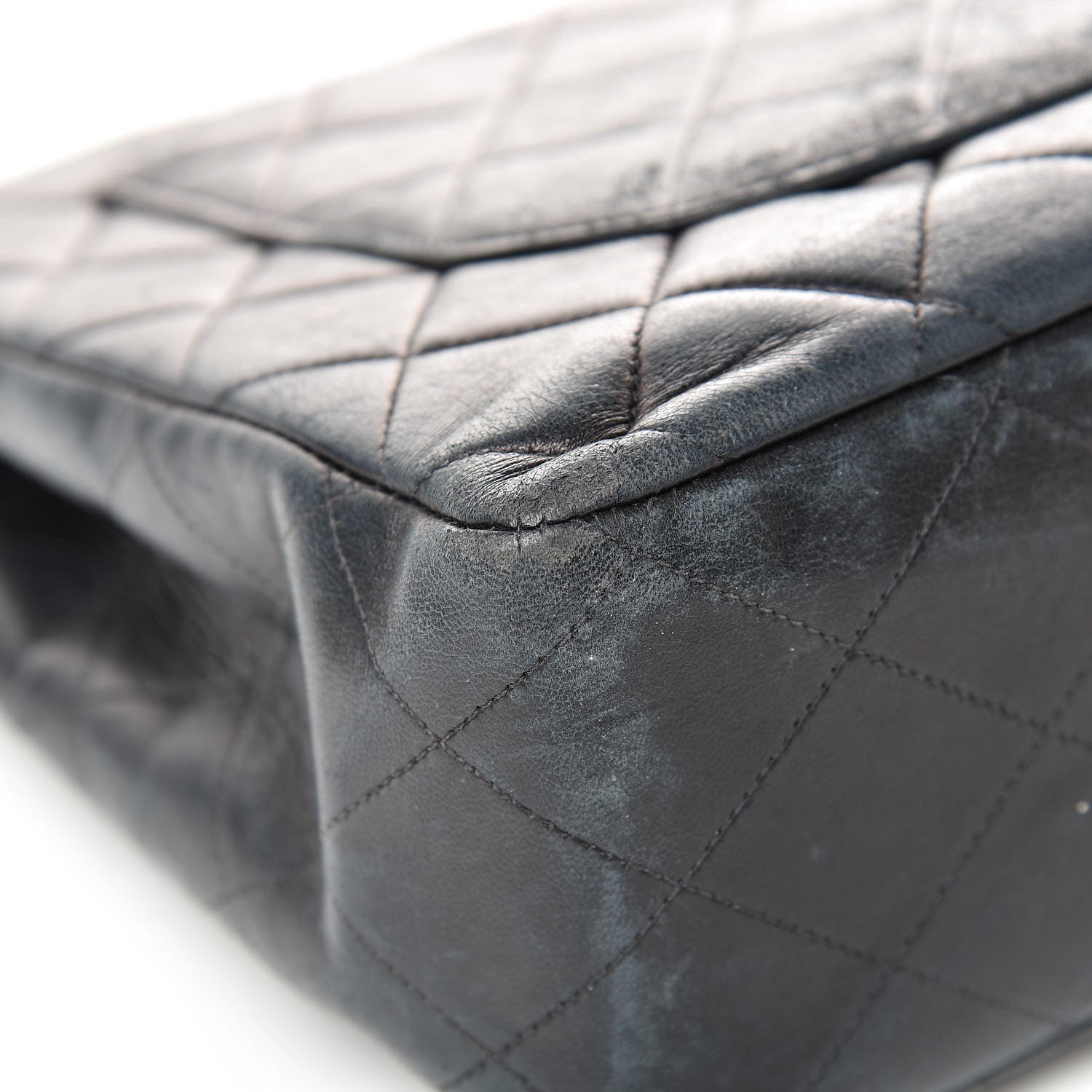 Chanel Lambskin Quilted XL Jumbo Single Flap Black 14 of 31