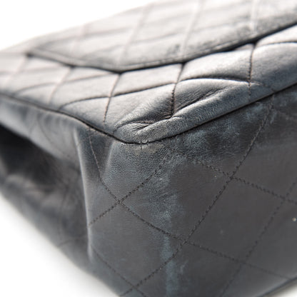 Chanel Lambskin Quilted XL Jumbo Single Flap Black 14 of 31