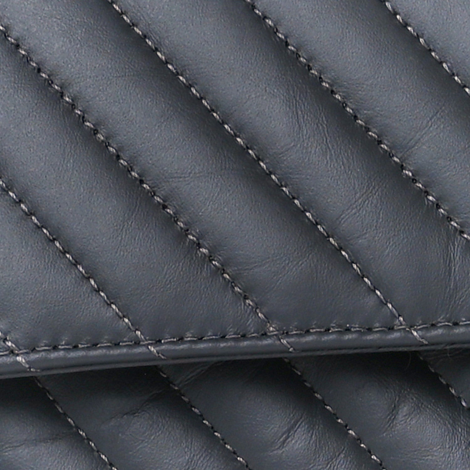 Chanel Aged Calfskin Chevron Quilted 2.55 Reissue 225 Flap Dark Grey 9 of 12
