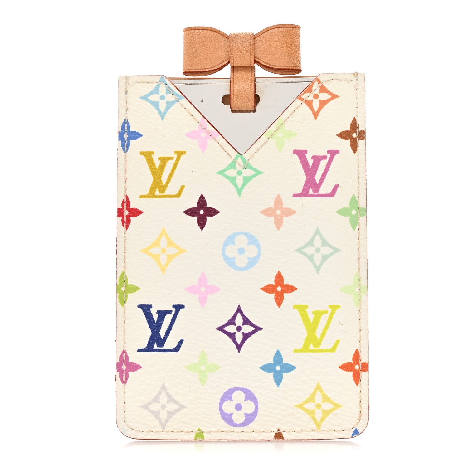 Louis Vuitton Monogram Multicolor Mirror and Case Pouch White 1 of 9