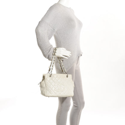 Chanel Caviar Quilted Petit Timeless Tote PTT White 4 of 11
