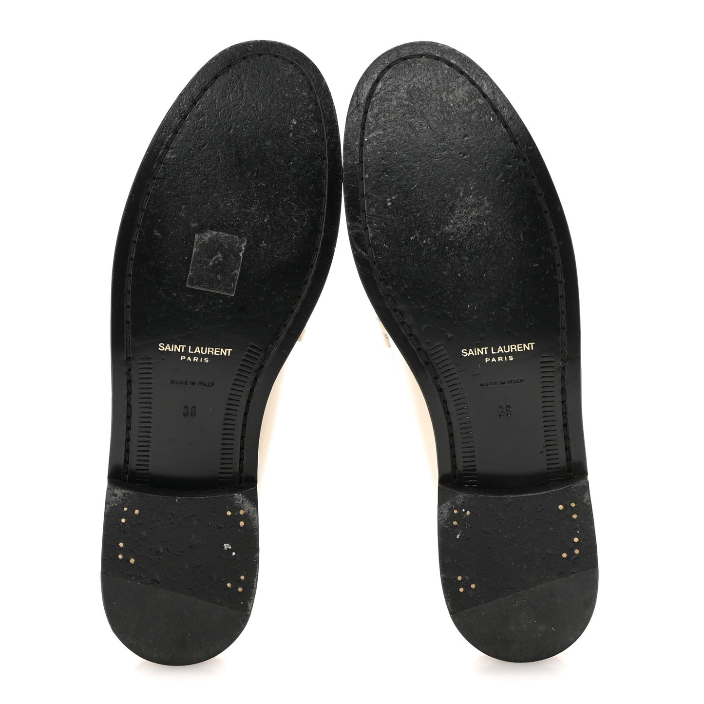 Calfskin Penny Loafers 38 Pearl